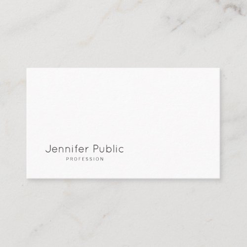 Elegant Modern Simple Design Fashionable Plain Business Card
