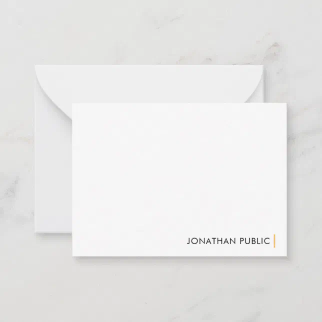 Simple Formal Design Elegant Modern Simple Design Template Custom | Zazzle