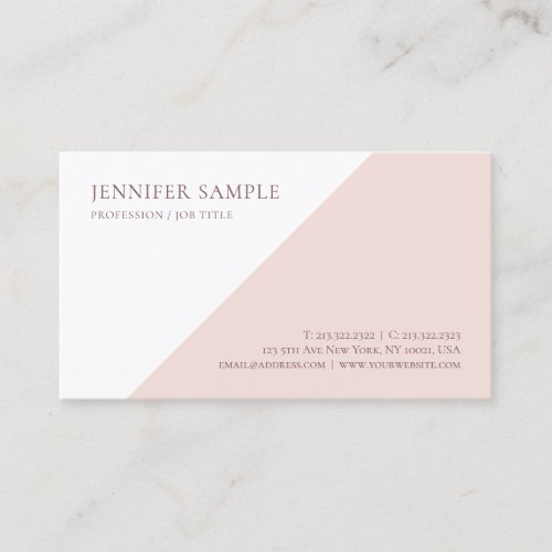 Elegant Modern Simple Design Template Professional Business Card