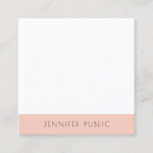 Elegant Modern Simple Design Template Professional Square Business Card