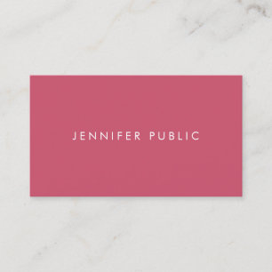 Elegant Modern Simple Design Template Trend Colors Business Card