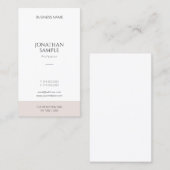 Elegant Modern Simple Design Vertical Template Business Card | Zazzle