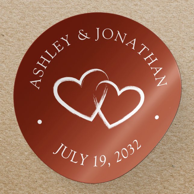 Elegant Modern Simple Elements Classic Round Sticker (Creator Uploaded)