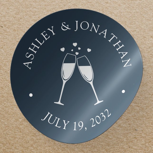 Elegant Modern Simple Elements Classic Round Sticker (Creator Uploaded)