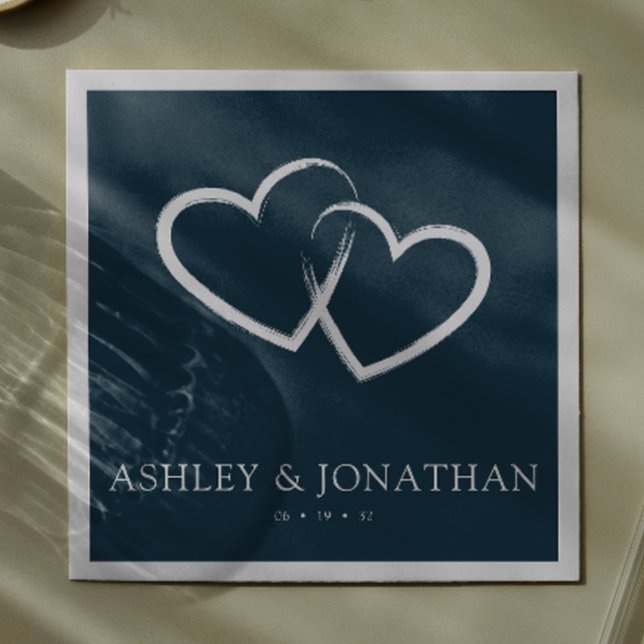 Elegant Modern Simple Elements Wedding Cocktail Napkins (Creator Uploaded)