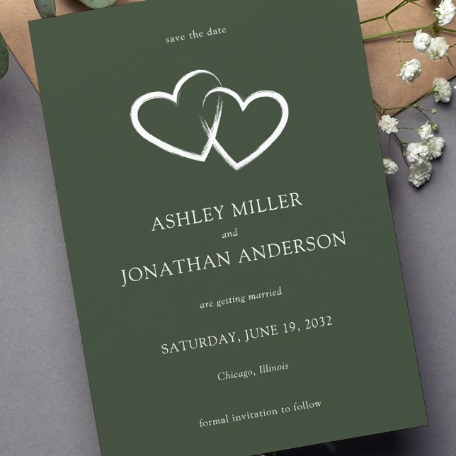 Elegant Modern Simple Elements Wedding Save The Date (Creator Uploaded)