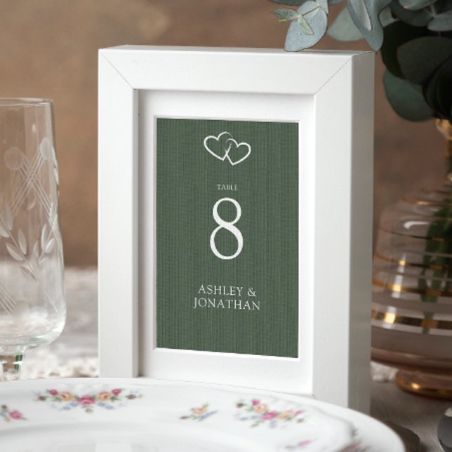 Elegant Modern Simple Elements Wedding Table Number (Creator Uploaded)