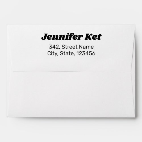 elegant modern simple minimal return address envel envelope