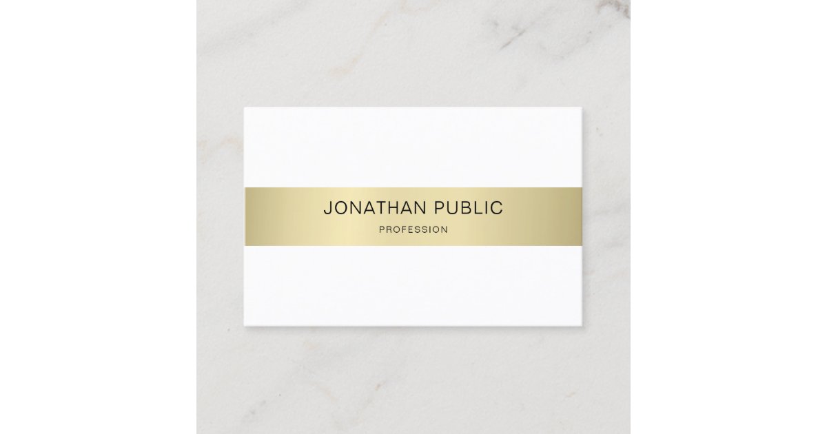 Elegant Modern Simple Plain Luxury Trendy Design Business Card | Zazzle