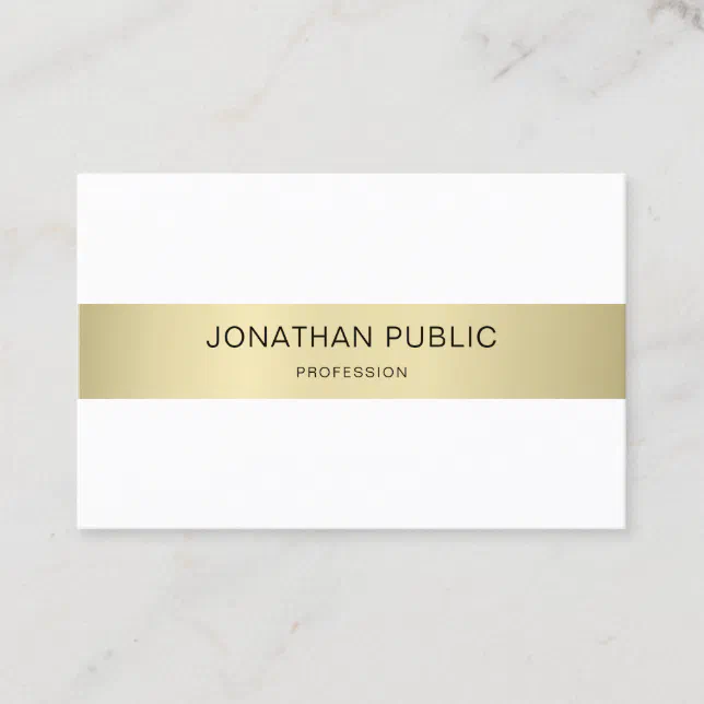 Elegant Modern Simple Plain Luxury Trendy Design Business Card | Zazzle