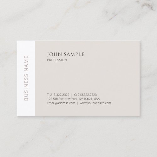 Elegant Modern Simple Professional Trendy Template Business Card