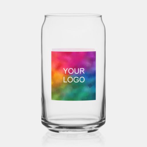 Elegant Modern Simple Promotional Logo Template Can Glass