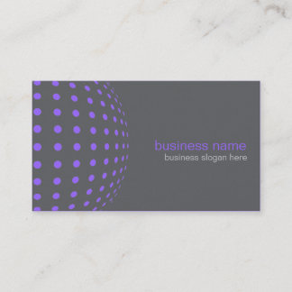 Elegant Modern Simple Purple Circles Business Card