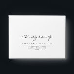 Elegant Modern Simple Return Address Wedding RSVP  Envelope<br><div class="desc">Designed to coordinate with for the «Modern Classic» Wedding Invitation Collection. To change details,  click «Details». View the collection link on this page to see all of the matching items in this beautiful design or see the collection here: https://bit.ly/3rQMpxU</div>