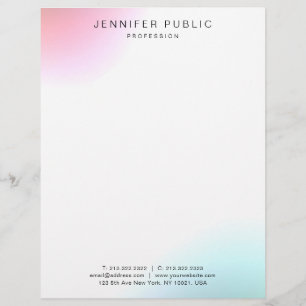 Elegant Modern Simple Trendy Colorful Template Letterhead