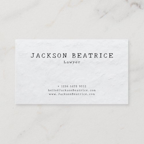 Elegant Modern Simple Typography Business Card