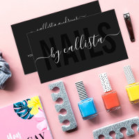 Elegant Modern Simple Typography Nail Artist