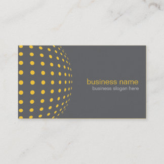 Elegant Modern Simple Yellow Circles Business Card