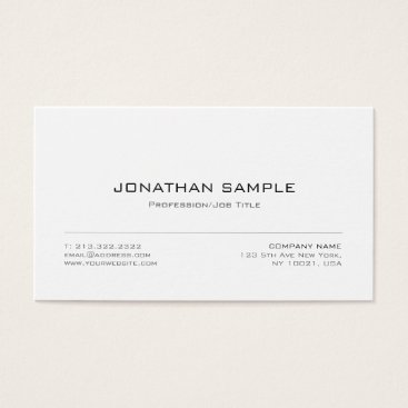 Elegant Modern Sleek Graphic Design Trendy Plain Business Card Elegant Modern Sleek Graphic Design Trendy Plain Business Card