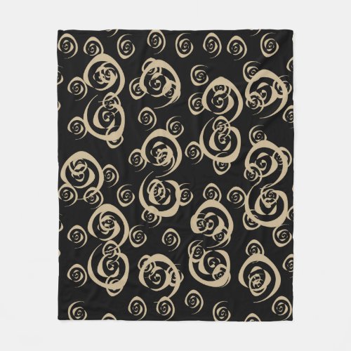 elegant modern spirals patterns fleece blanket