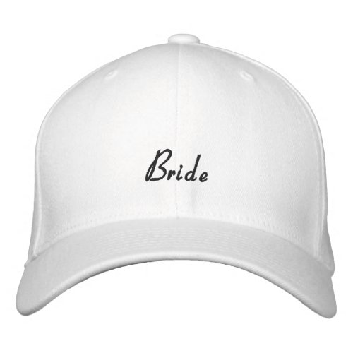 Elegant Modern Sporty Bride Bachelorette Embroidered Baseball Cap