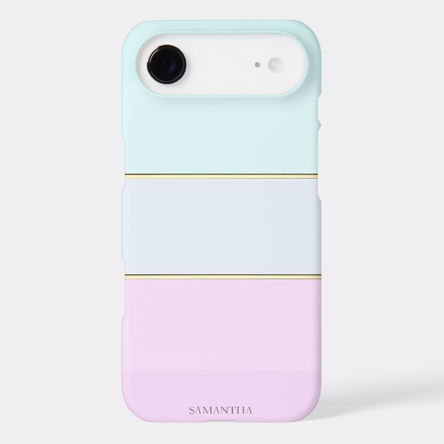 Elegant Modern Striped,Ombre-Personalized Case-Mate iPhone Case (Back)
