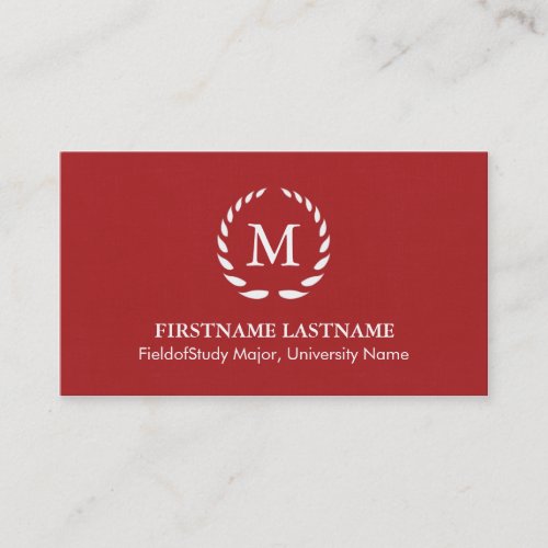 Elegant &amp; Modern Student Business Cards