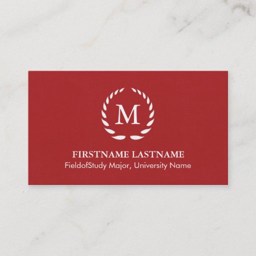 Customizable Elegant &amp; Modern Student Business Cards