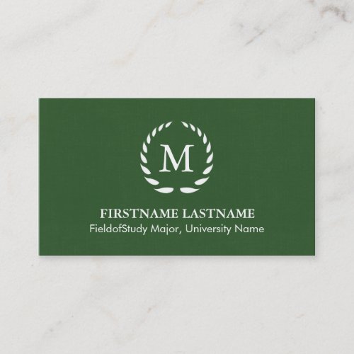 Elegant &amp; Modern Student Business Cards