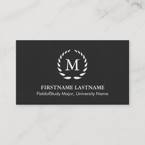 Elegant &amp; Modern Student Business Cards