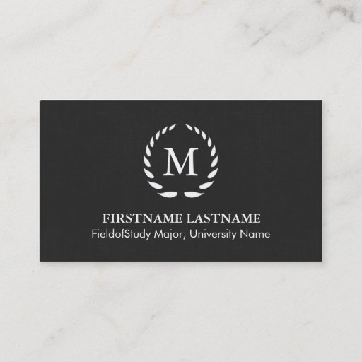 Customizable Elegant &amp; Modern Student Business Cards