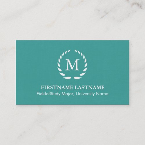Elegant &amp; Modern Student Business Cards