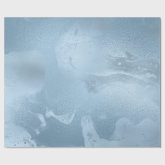 Elegant modern stylish fresh blue marble wrapping paper | Zazzle