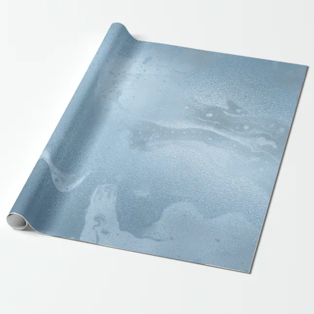 Elegant modern stylish fresh blue marble wrapping paper | Zazzle