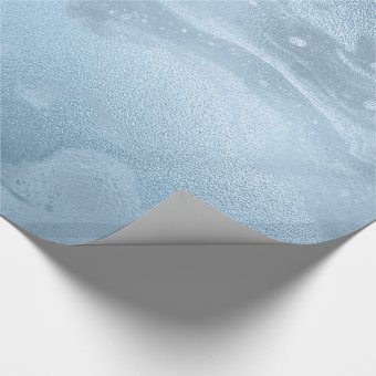 Elegant modern stylish fresh blue marble wrapping paper | Zazzle