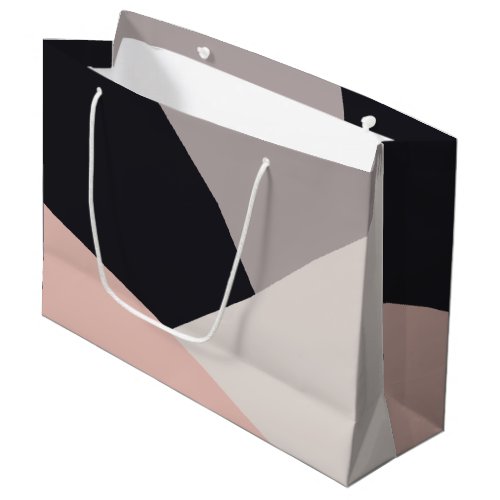 Elegant modern stylish geometric color block large gift bag