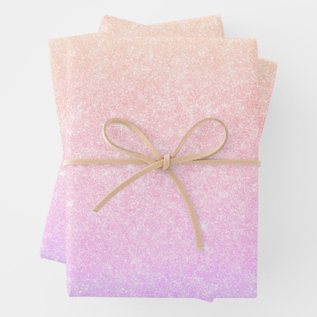 Elegant modern stylish holographic  wrapping paper sheets (In situ)