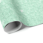 Elegant modern stylish mint green glitter wrapping paper<br><div class="desc">Pretty faux mint green glitter.</div>