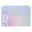 Elegant modern stylish ombre blue glitter rainbow iPad pro cover Elegant modern stylish ombre blue glitter rainbow iPad pro cover