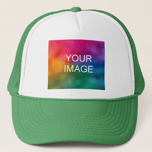 Elegant Modern Template Create Your Own Upload Trucker Hat