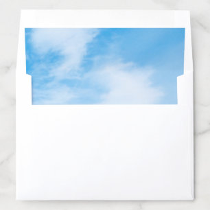 Elegant Modern Template Nature Blue Sky Clouds Envelope Liner
