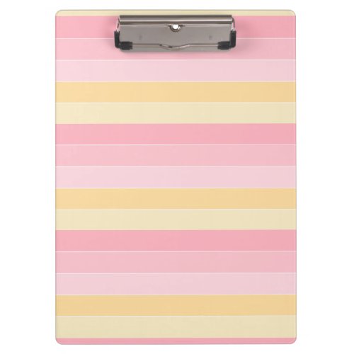 Elegant Modern Template Pastel Colors Pink Vanilla Clipboard