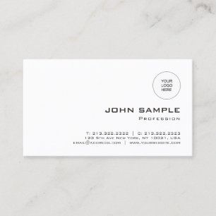 Elegant Modern Template Upload Logo Professional Business Card