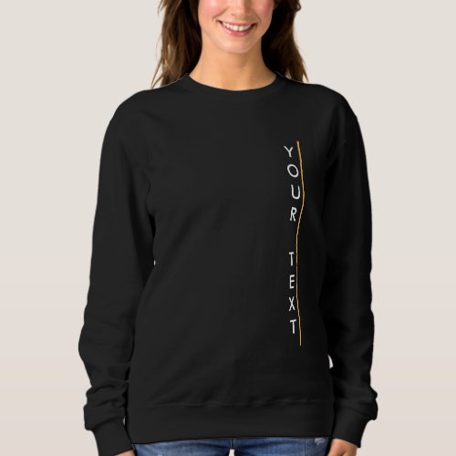Elegant Modern Template Womens Basic Black Sweatshirt
