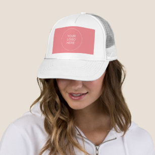 Elegant Modern Template Your Company Logo Here Trucker Hat