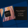 Elegant Modern terracotta blue glitter gold  Square Business Card
