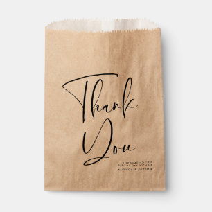 Elegant & modern terracotta wedding favor bag