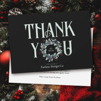 Elegant Modern Thank you Wreath Business Logo