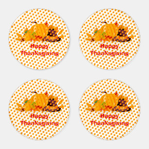 Elegant Modern Thanksgiving Popular Gift Coaster Set