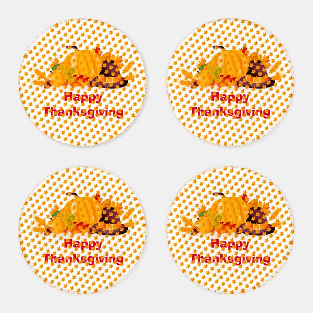 Elegant Modern Thanksgiving Popular Gift Coaster Set (Set)